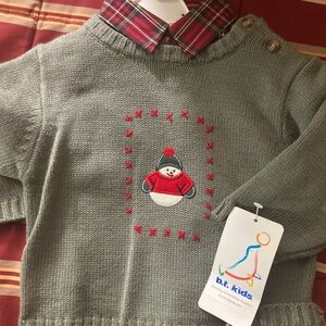 BABY BOY B.T. Kids NWT 2PC Sweater Set Size 6-9M